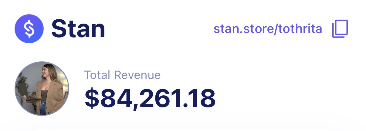 Stan Store bevétel: $84,261.18